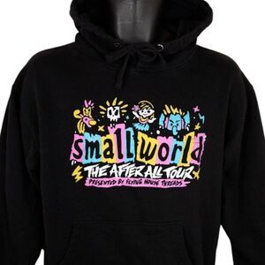 Small World After All Sweatshirt Hoodie Mens Size Medium Flying House Threads